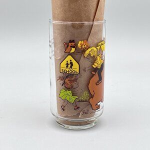 Vintage 1977 LK's Pierre the Bear Series "Fall" 5" Libbey Juice Glass